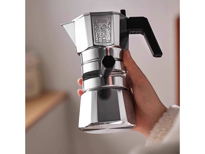 Pot Moka à Double Valve à température constante, 120ML, petite Machine à café domestique, extrait d'espresso, cafetière avec poudre de tissu