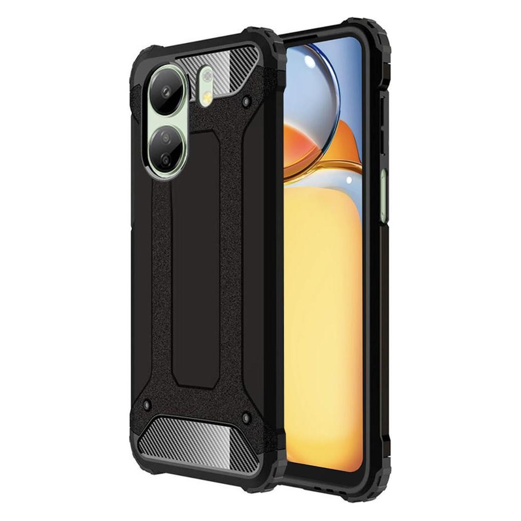 Techsuit - Hybrid Armor - Xiaomi Redmi 13C 4G / Poco C65 - Black (Xiaomi Poco C65) (56347296)