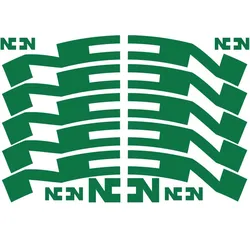 NONPLUS COMPONENTS Aufkleberset für Felgen | 28 mm grün (#061)