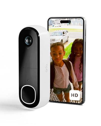 Arlo HD Draadloze Video Deurbel met Accu, 1080p Video, Nachtzicht en 2-Weg-Audio