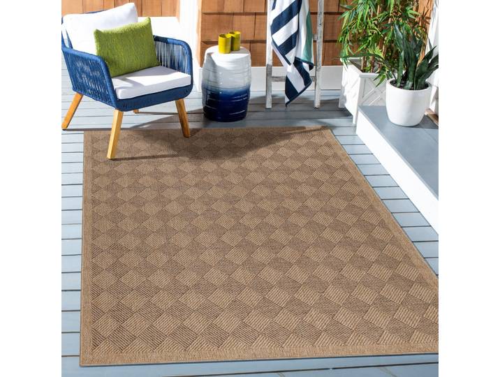 Outdoorteppich AYYILDIZ TEPPICHE DHAKA 8713, auch als Läufer , schwarz, B:80cm H:5mm L:150cm, Polypropylen, Teppiche, Outdoorteppich, Pflegeleicht / Strapazierfähig / In- und Outdoor geeignet