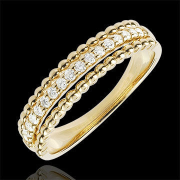 Edenly Ring Fleur de Sel - Zweifacher Ring - Gelbgold - 18 Karat