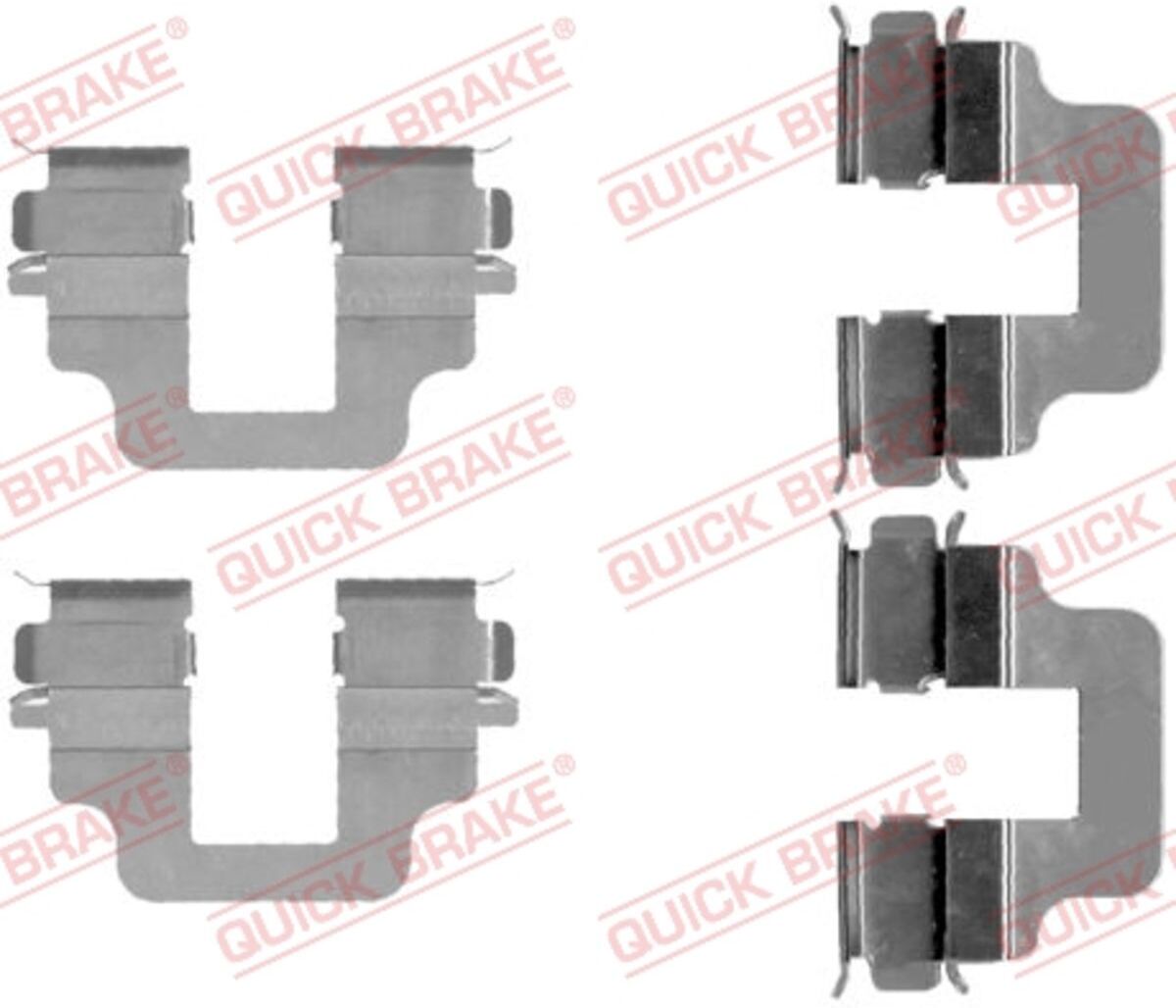 Zubehörsatz, Scheibenbremsbelag QUICK BRAKE 109-1712