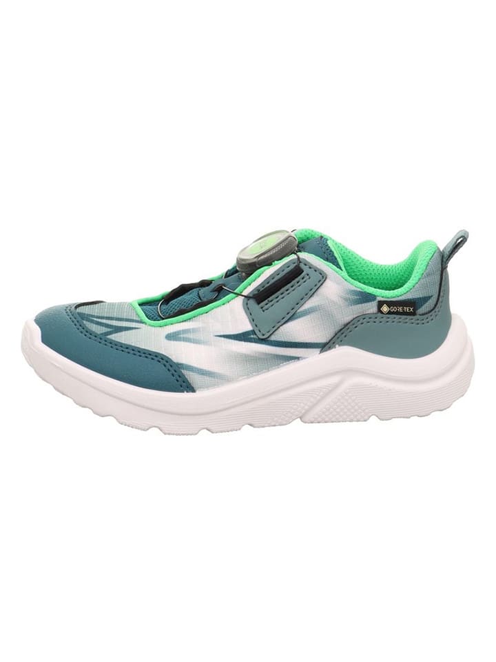 superfit Leder-Sneakers "Kicks" in Grün - 35