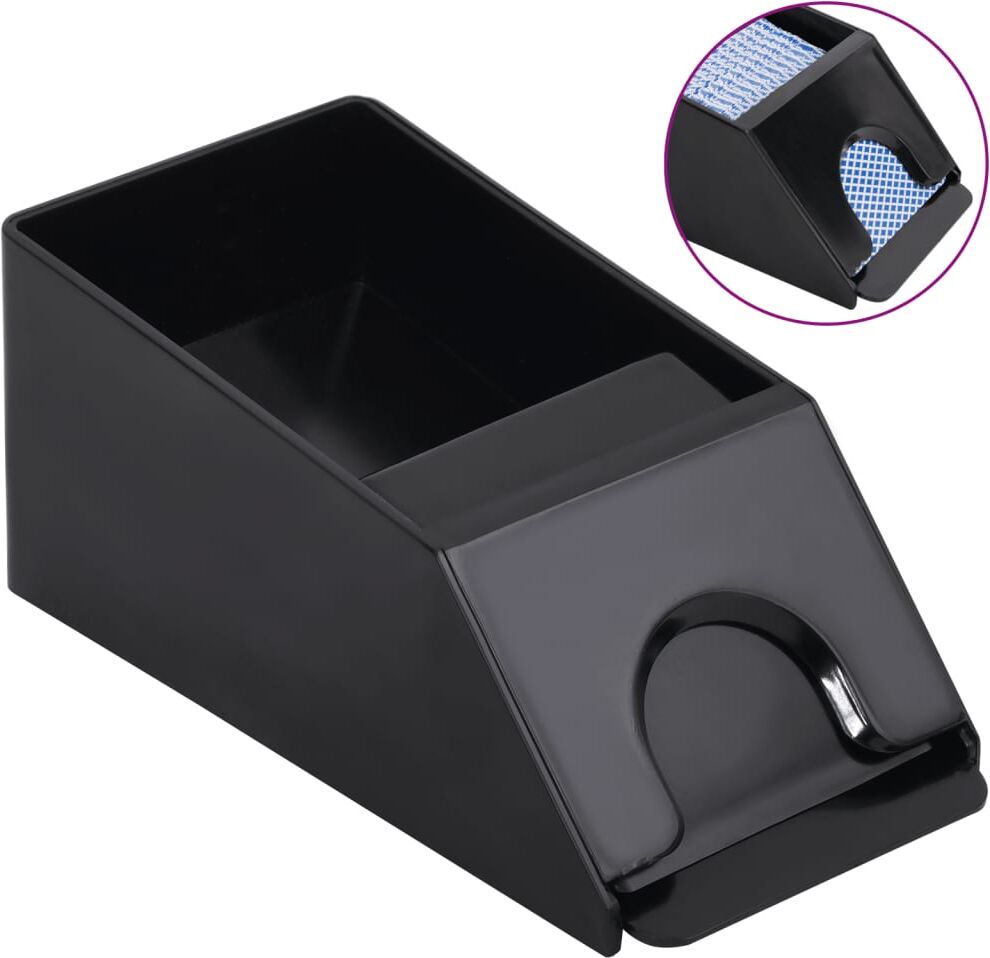 vidaXL Sabot de cartes à jouer noir 2 jeux