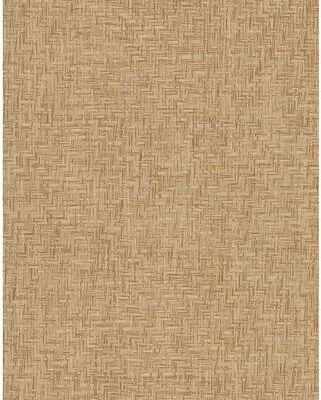 York Wallcoverings Interlocking Weave Sisal Grasscloth Brown Wallpaper