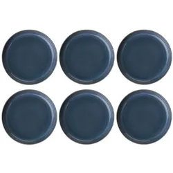 Villeroy & Boch Multipack Crafted Denim Tiefer Teller - 6 Stück, Teller, Blau