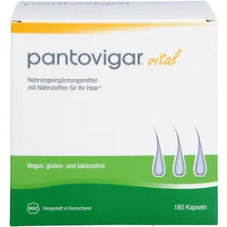 Pantovigar Vital Kapseln mit Nährstoffen für Haare 180 ST