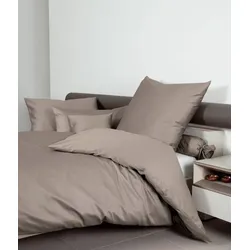 Janine Bettwäsche Colors Mako-Satin 31001 cappuccino Kissenbezug 40x80 cm
