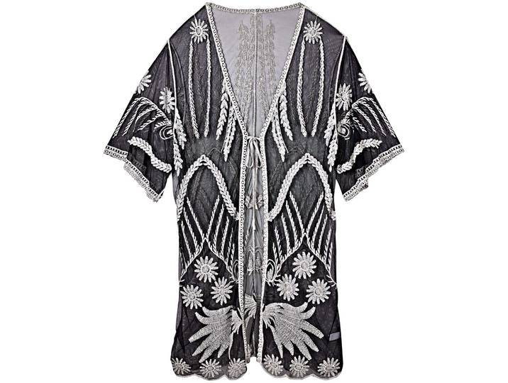 Tunika 4 schwarz-weiss one size