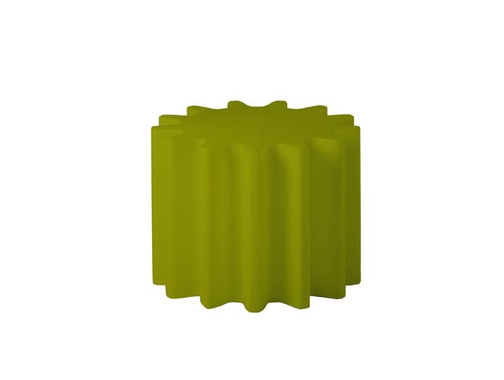 SLIDE table basse / tabouret GEAR (Citron vert - Polyéthylène)