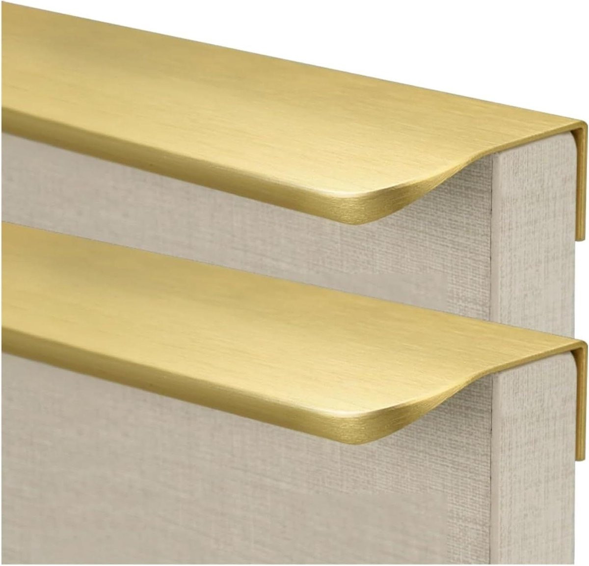 Meubelgrepen kastdeur Geborsteld goud 80 mm