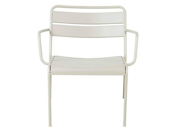 Fauteuil lounge outdoor métal beige