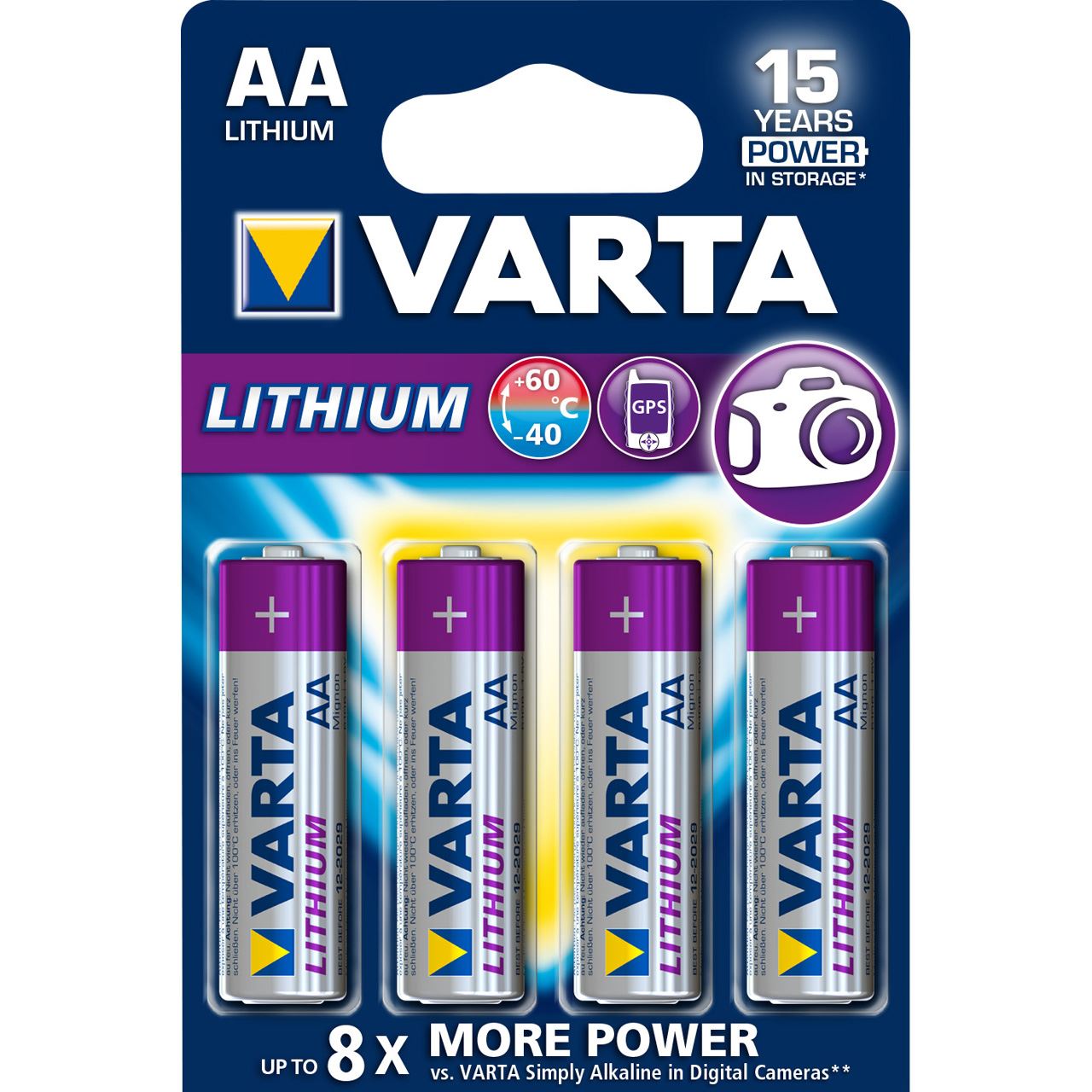 Varta Professional FR6 Lithium AA Mignon Batterie 1.5 V 4er Pack