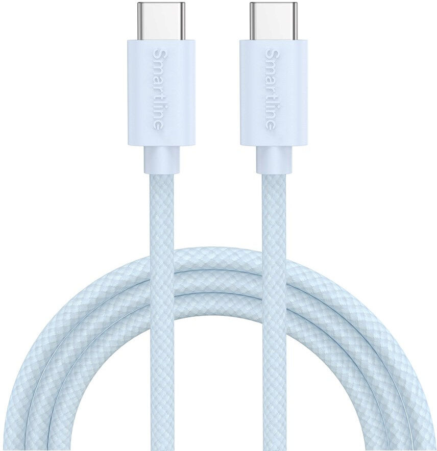Smartline (60W) USB-C til USB-C Ladekabel - 2 Meter - Lyseblå
