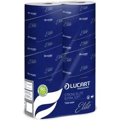 Toilettenpapier Lucart Strong ELITE 3-lagig, Extra Soft 72 Rollen / a 110 Blatt, Blattgröße 12,5 x 9,5 cm