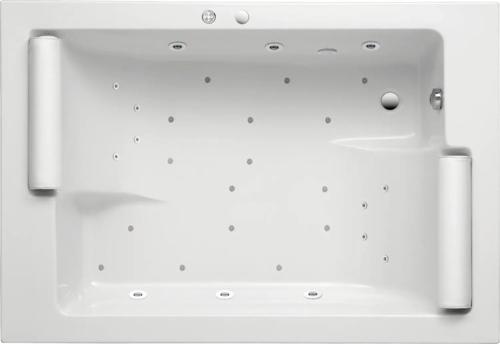 OTTOFOND Whirlpool Batain 135 x 195 cm weiß glänzend 58700