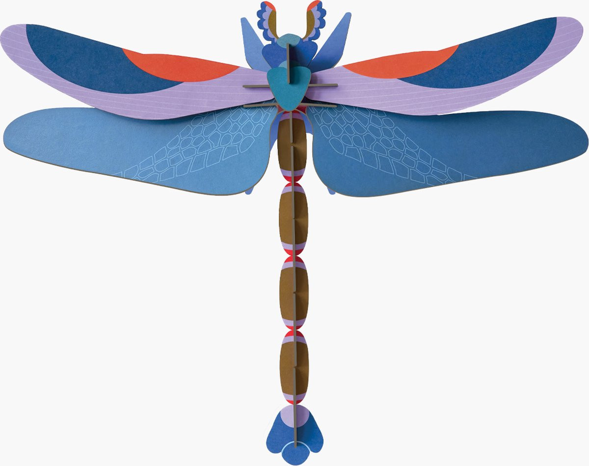 Studio ROOF 3D Wanddecoratie Blue Dragonfly