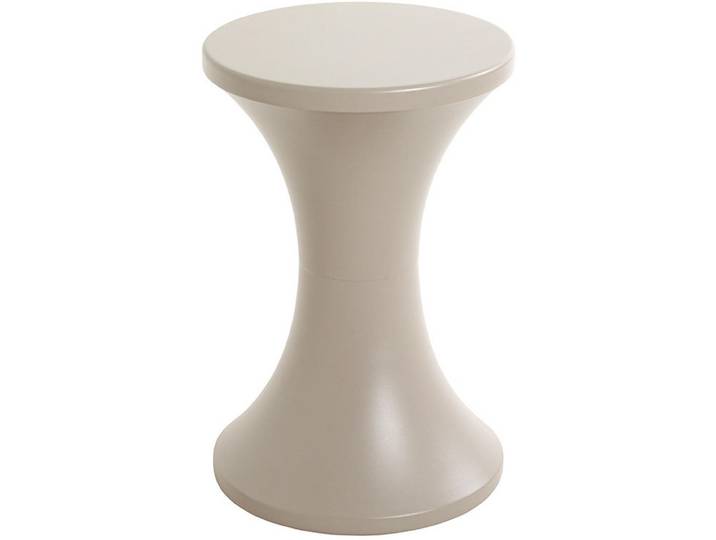 Beistelltisch, Hellgrau, Metall, rund, Säule, 32x49x32 cm, Wohnzimmer, Wohnzimmertische, Beistelltische, Beistelltische Metall