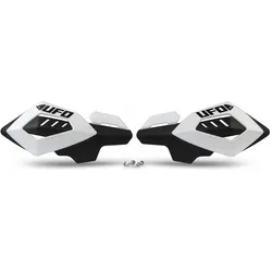 UFO, Motorrad Zubehör, HANDSCHUTZ (LENKER) BACKEN, WEISS (MIT 22-MM-HALTERUNGEN)