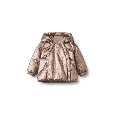 Winterjacke WHEAT "WHEAT Puffer Jacket Morgen", Mädchen, Gr. 80, golden flowers, 100% Polyester, unifarben, normal, ohne Ausschnitt, Jacken Winterjacke, reflektierend