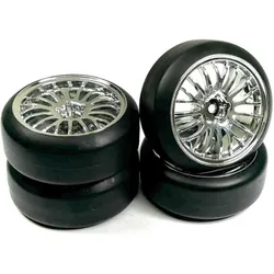 Absima 1/10 Räderset Drift LP "The Pimp" chrom (4)