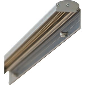 Franken Flipchart-Blockhalter FDKMAG PRO, magnetisch, silber, 5,5 x 70cm