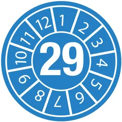 Brady, Sicherheitskennzeichnung, DATE INSPECTION LBLS B-500 29 - DIA 35, DATE 29 DIA 35 B-500 (125 Etiketten)