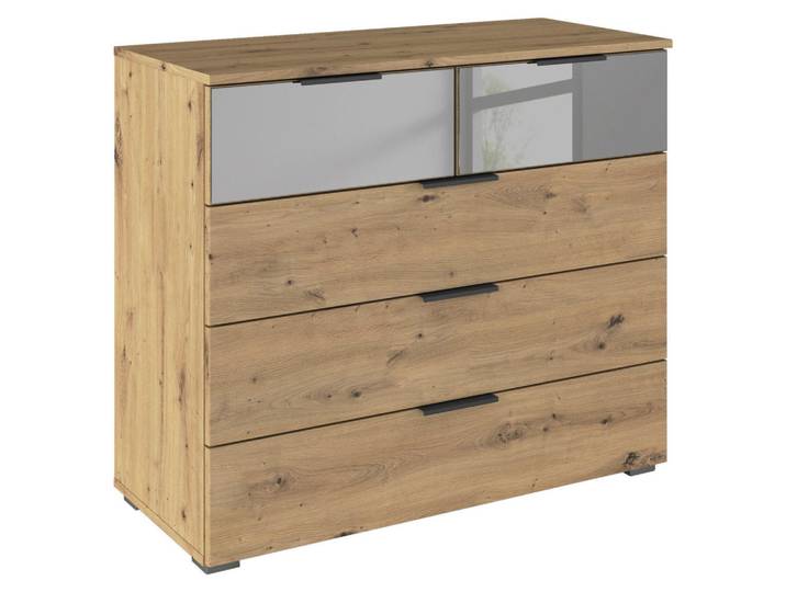 Rauch Möbel Kommode, Eiche Artisan, Kunststoff, 5 Schublade(n) Schubladen, 80x81x42 cm, Blauer Engel, BQ - Bündnis für Qualität, Made in Germany, Wohnzimmer, Kommoden & Sideboards, Kommoden