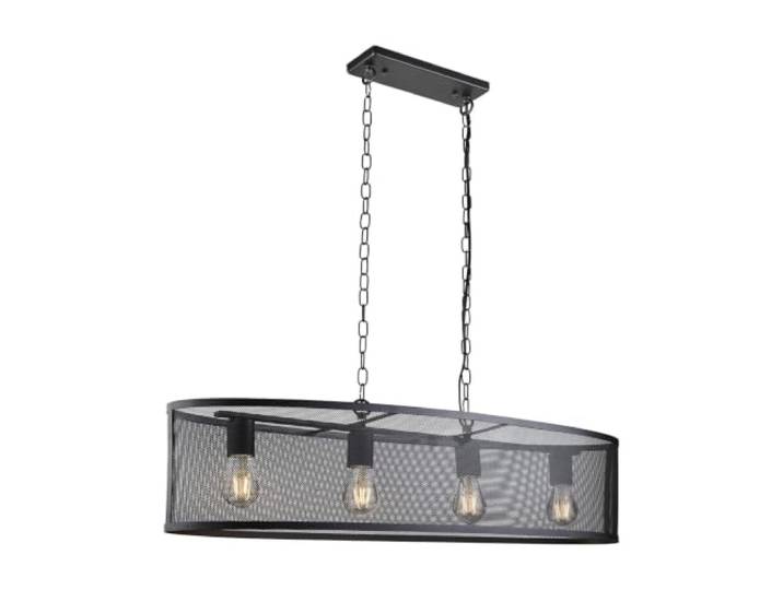 Pendel Hänge Lampe Retro Design Wohn Ess Zimmer Decken Leuchte Käfig schwarz