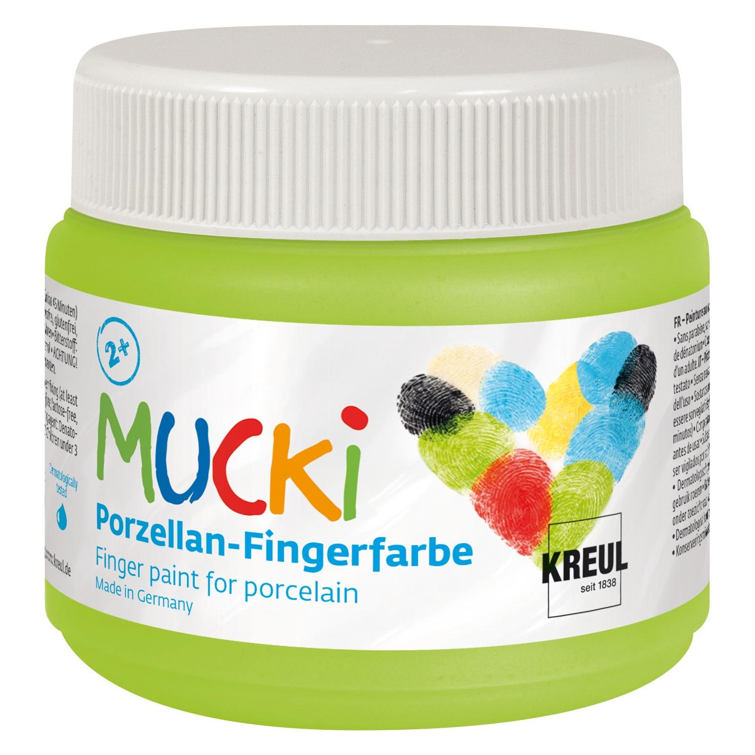 Kreul Porzellan-Fingerfarbe Abenteuergrün (150 ml) (KR-26305)