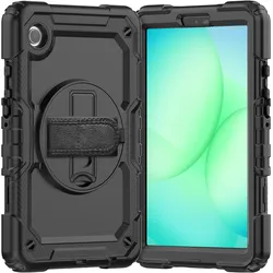 Cazy Tablet-Hülle geeignet für Samsung Galaxy Tab A11 - Stossfeste Hülle mit Displayschutz - Schwarz (Samsung Galaxy Tab A11), Tablet Hülle, Schwarz
