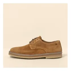 El Naturalista für Herren. 259521155005_023 N5952 Silk Suede Toffee Lederschuhe (40), Wohnung, 1 bis 3 cm, Schnürsenkel, Lässig, Kunstleder