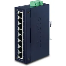 Planet 8-Port Industrial Eth.Switch (8 Ports), Netzwerk Switch, Blau