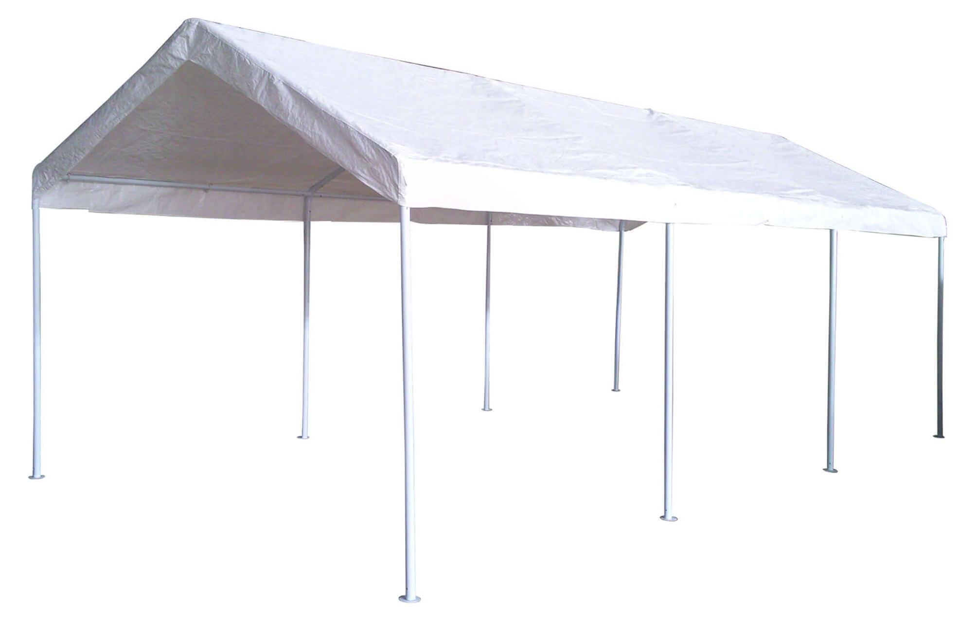 Carport aus Stahl und Polyester 3x6 m Adeline