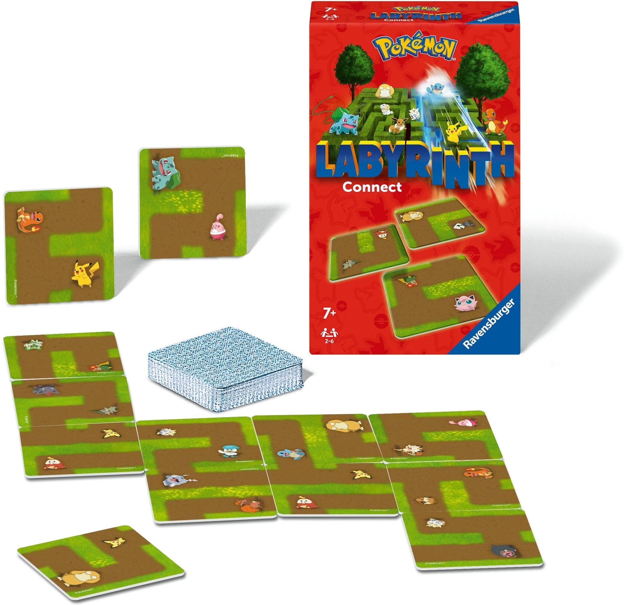 Ravensburger Pokemon Labyrinth Connect Card Game Family Card Game for All Ages with Pokemon Theme