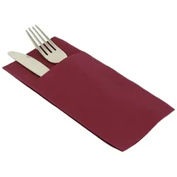 MONOUSO - Besteckservietten Airlaid 40x40cm Winrot (30 Stück)