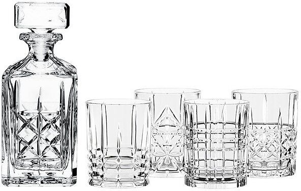NACHTMANN Whiskey-Set Highland 5-tlg. (Dekanter und 4 Tumbler) EG