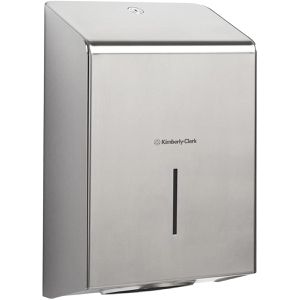 Kimberly-Clark Handtuchspender Professional, 8971, für 1000 Falthandtücher, Edelstahl, silber