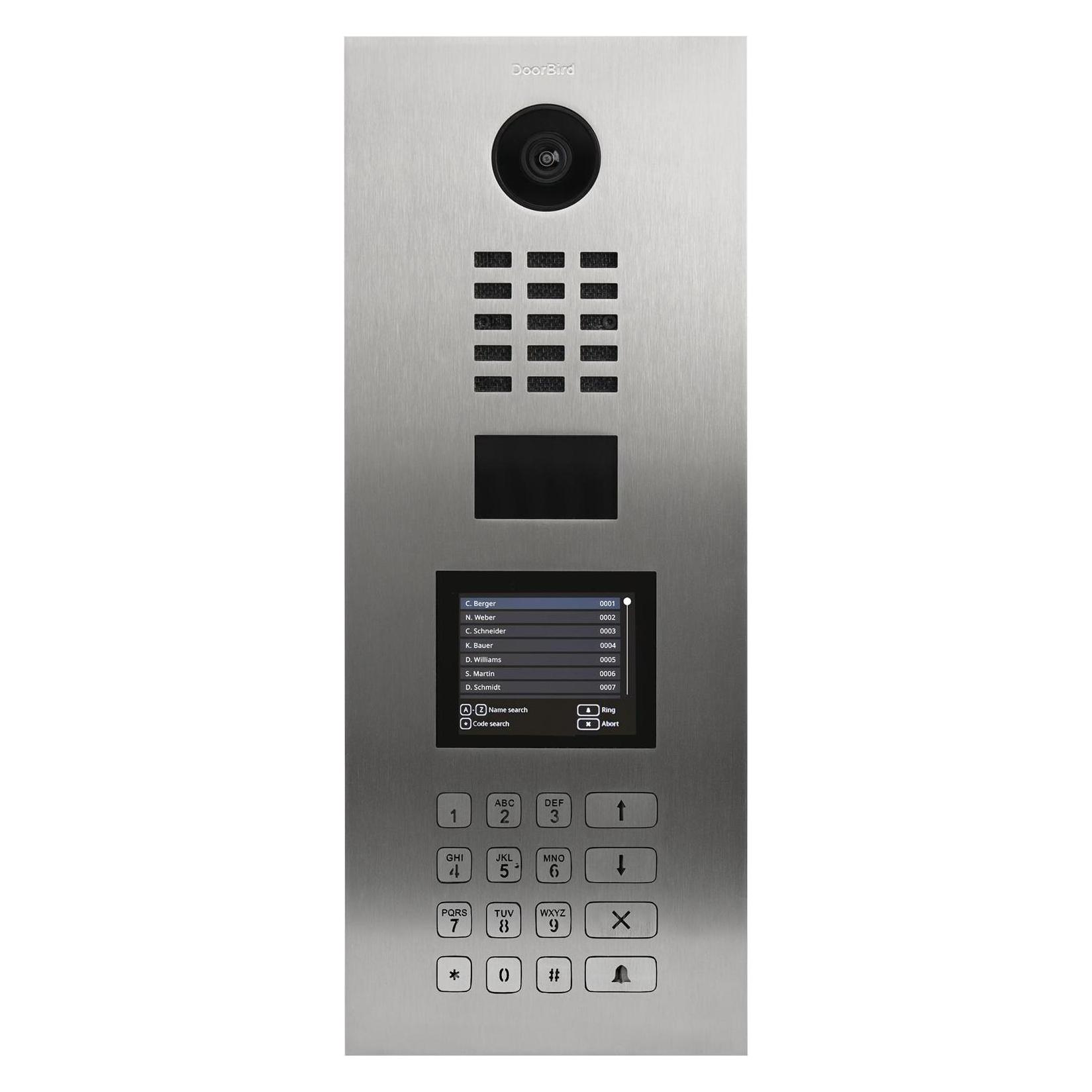 Doorbird D22DKV IP Video Türsprechanlage Edelstahl V2A (Bluetooth Low Energie, Ethernet, WLAN) (4251489615018)