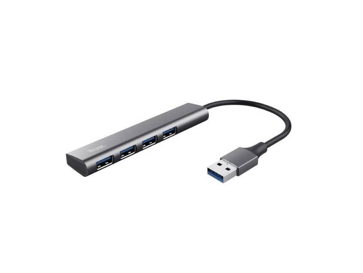 Trust Halyx 4-poorts USB-A Hub USB Hub Zwart