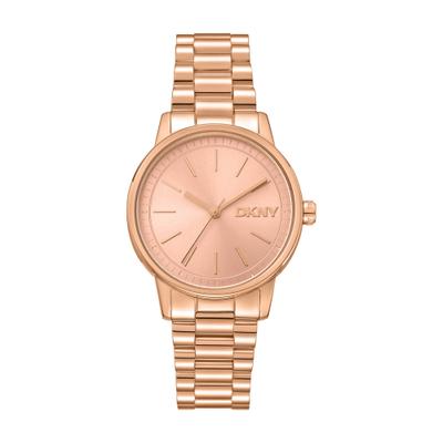 Quarzuhr DKNY "Urban", roségoldfarben, roségoldfarben, Armbanduhren, Damen, roségoldfarben, Quarzuhr, Armbanduhr, Damenuhr, Edelstahlarmband, analog