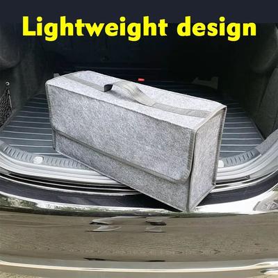 All in One Felt Car Trunk Organizer With Anti Slip Compartments For Tools, Groceries & Gear All in One Felt Car Trunk Organizer With Anti Slip Compartments For Tools, Groceries & Gear