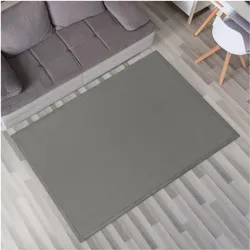 TT Home, Spielteppich + Spielmatte, Krabbelmatte Babyzimmer Teppich Spielmatte Kinder Unifarben Rutschfest Flauschig (200 x 100 cm)