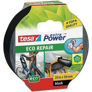 Tesa Gewebeband 56432, extra Power Eco Repair, schwarz, 38mm x 20m