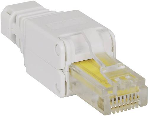 Intellinet Intellinet Werkzeugloser RJ45-Stecker RJ45-Modularstecker kein Crimpwerkzeug benötigt 790482 Farbkodierung, Knickschutztülle, Crimpkonta