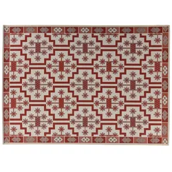 Sansibar Teppich Rantum Beach Mosaik red 160x230 cm
