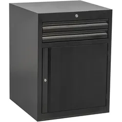 Schubladenschrank Unior breit, mit Tür und 2 Schubladen