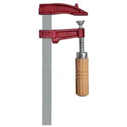 Piher Schraubzwinge MM 20 Standard Holzgriff Ausladung 7cm Schiene 18x7mm 02020
