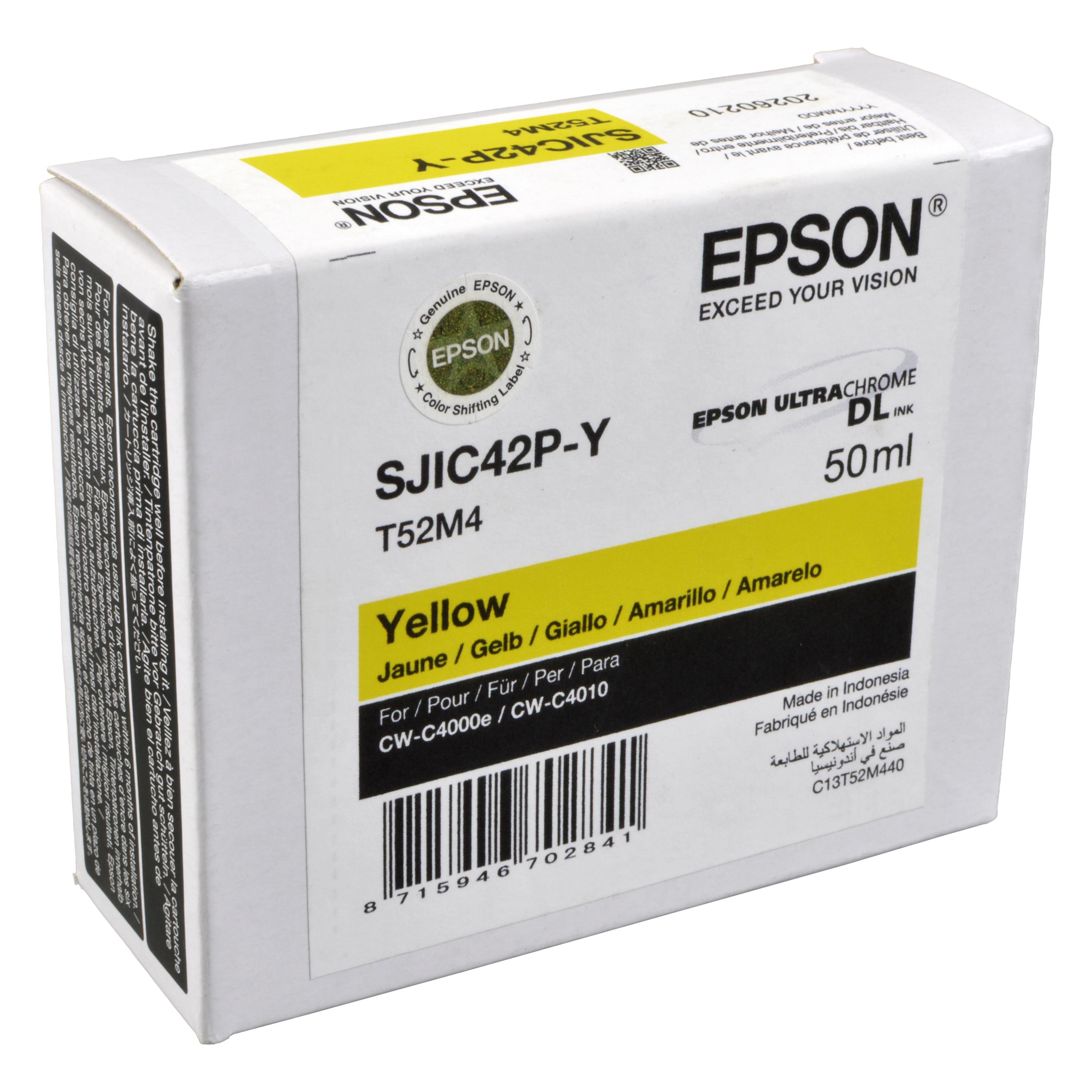 Epson SJIC42P-Y (YELLOW) CARTRIDGE (Y) (C13T52M440)